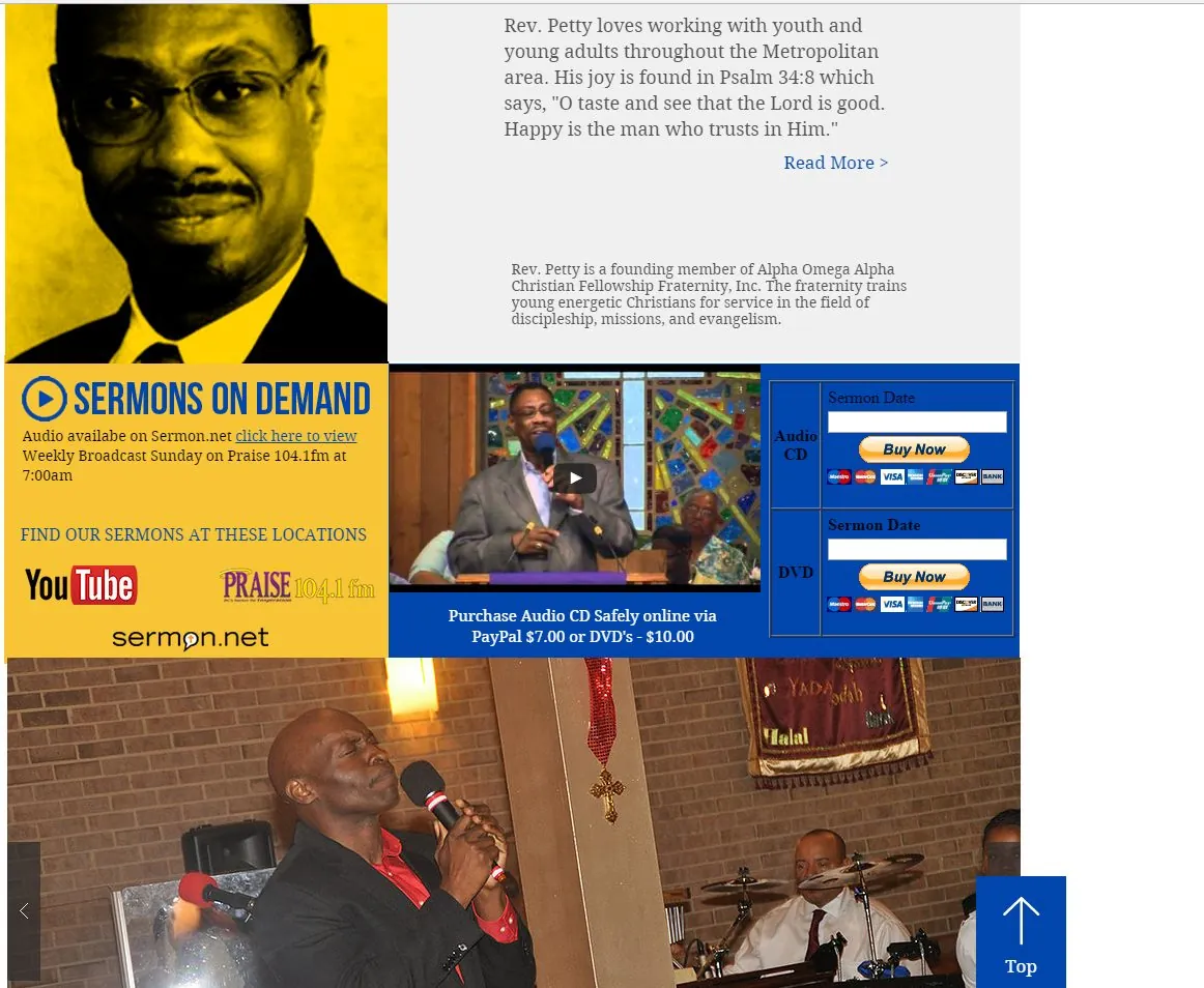 Antioch Baptist Church Website (2 of 5)