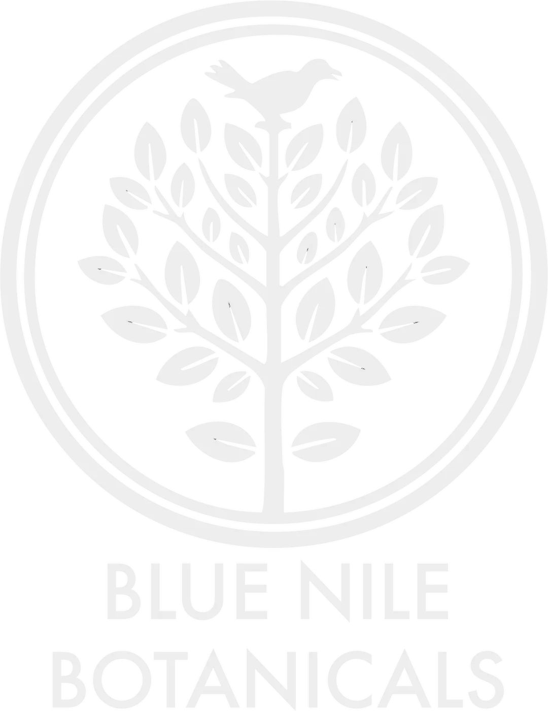 The Blue Nile Botanicals seal in black