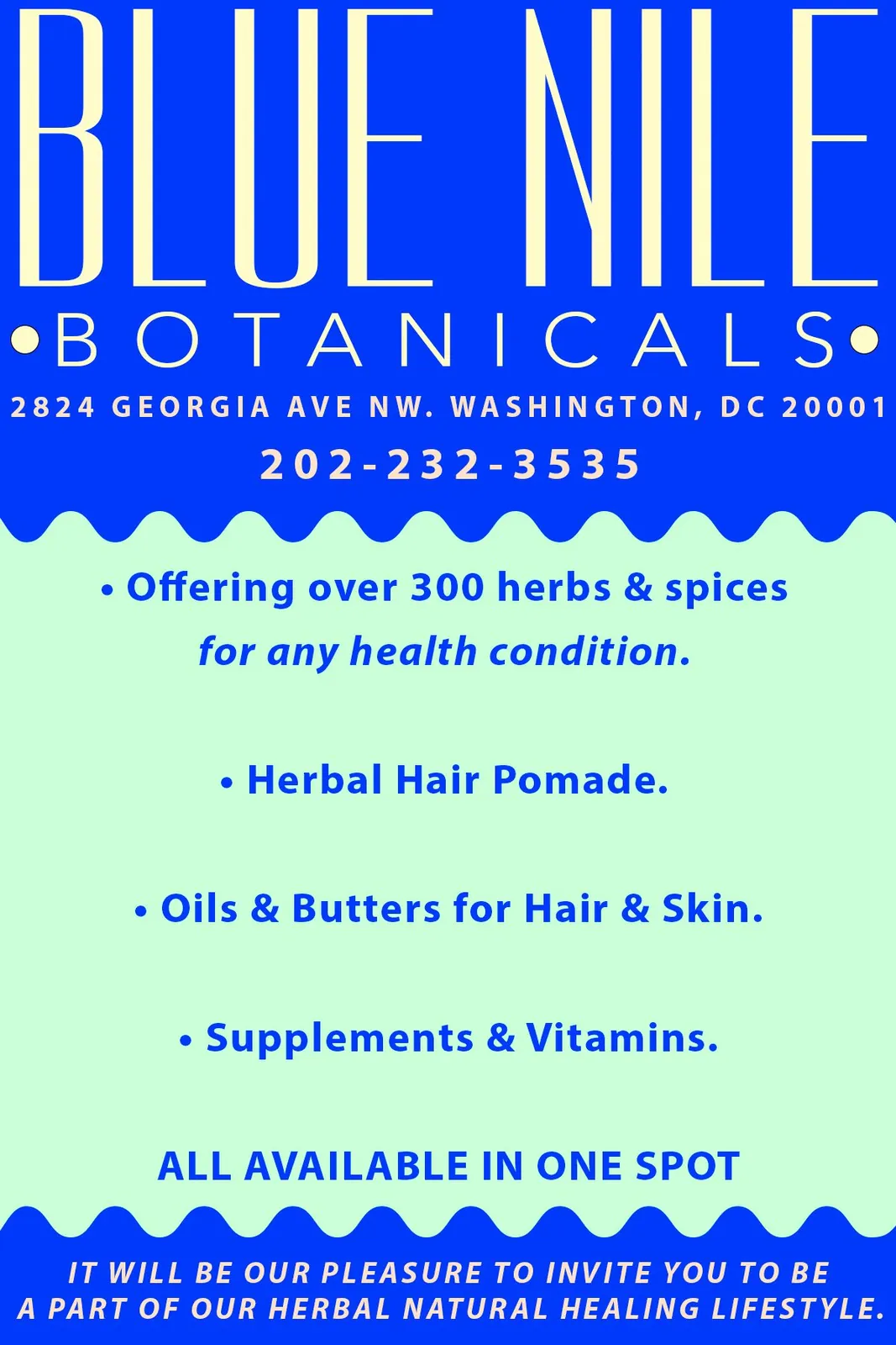 Store Promo Flyers, Blue Nile Botanicals (1 of 2)