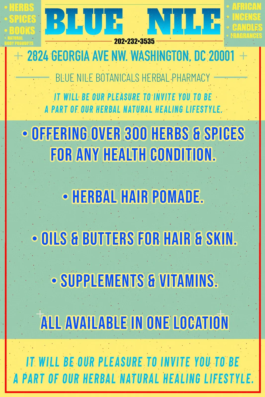 Store Promo Flyers, Blue Nile Botanicals (2 of 2)