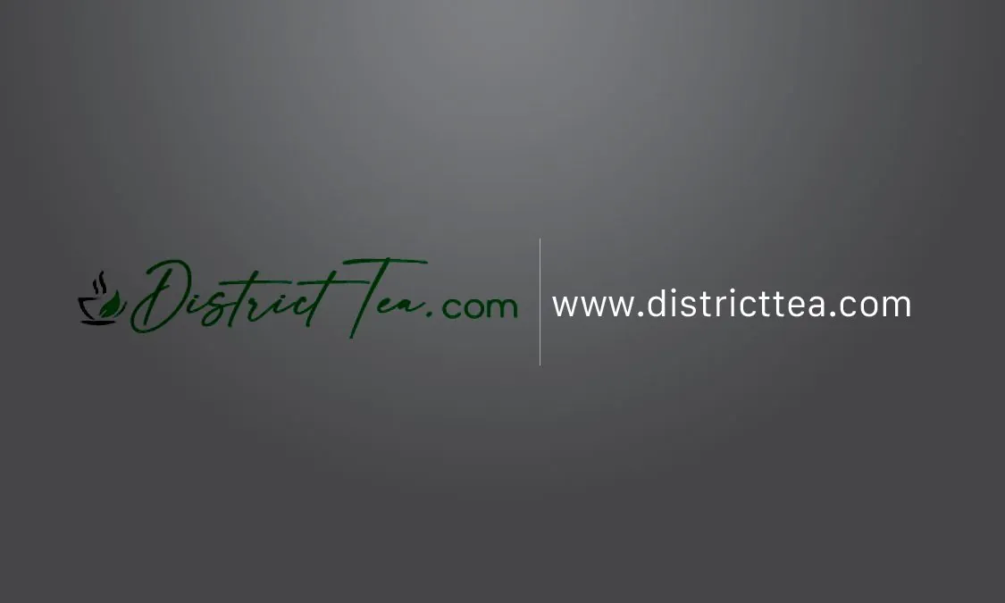 District Tea business card, front