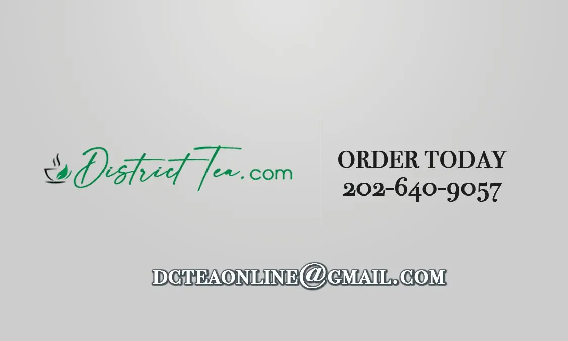 District Tea business card, back