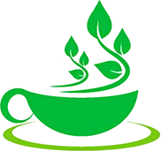 The District Tea leaf-and-cup icon