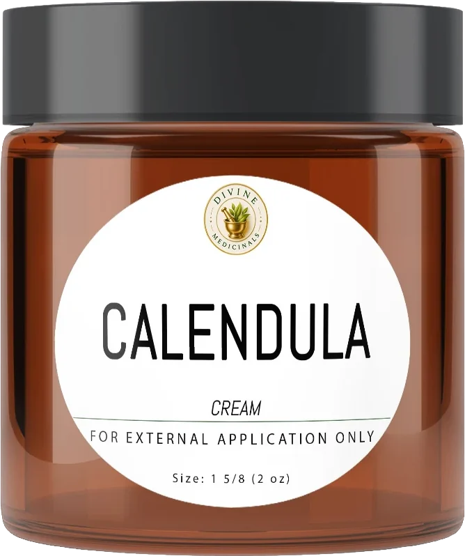 Calendula cream jar mockup