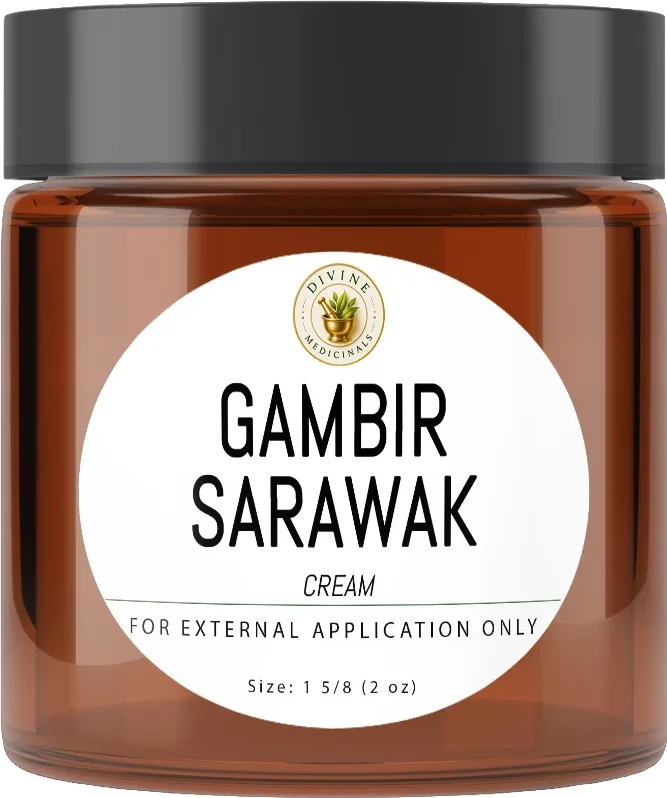 Gambir Sarawak cream jar mockup
