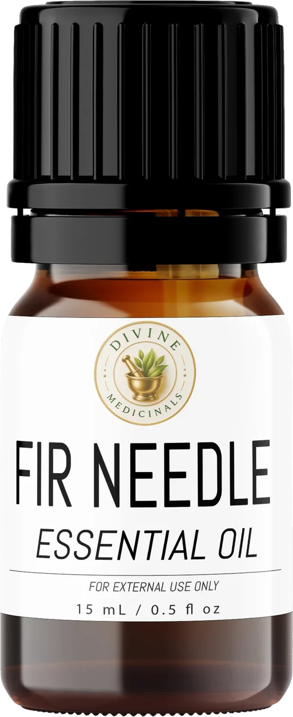 Fir Needle essential oil mockup