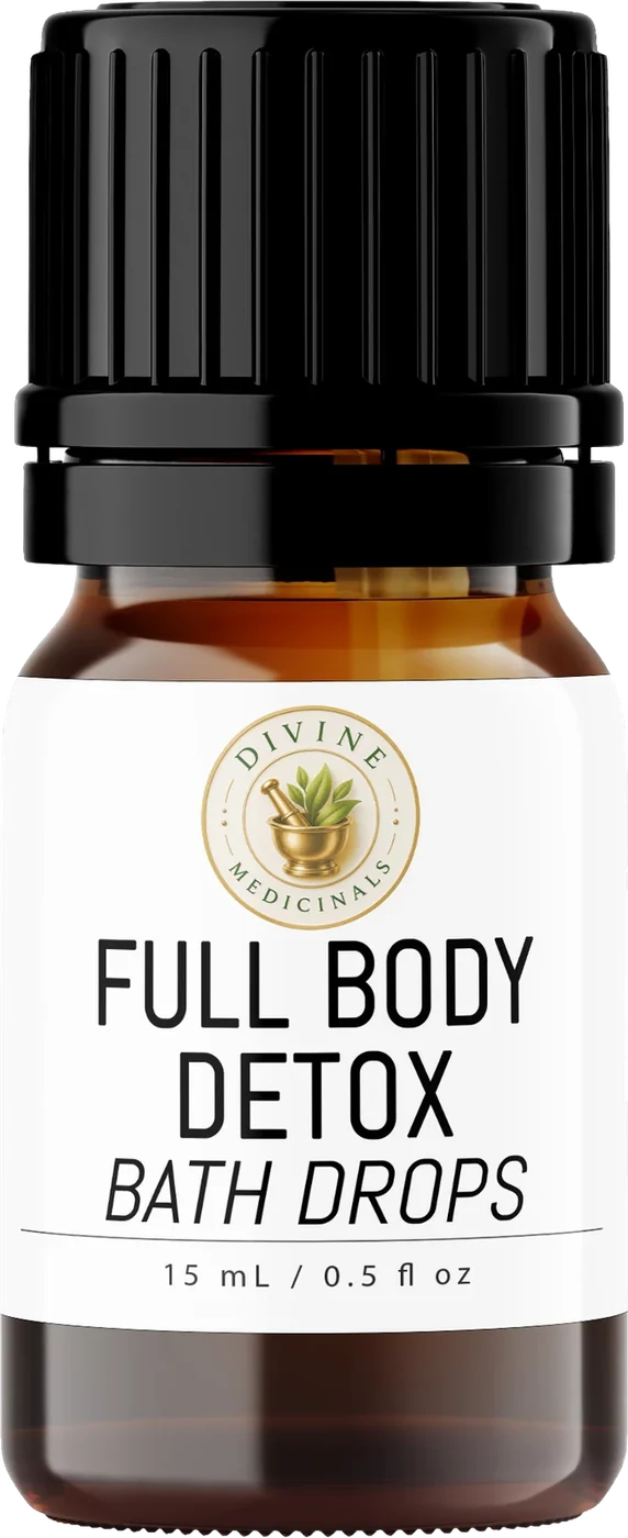 Full Body Detox bath drops mockup
