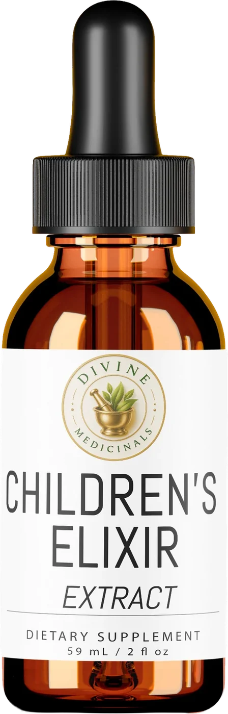 Children’s Elixir extract dropper bottle mockup