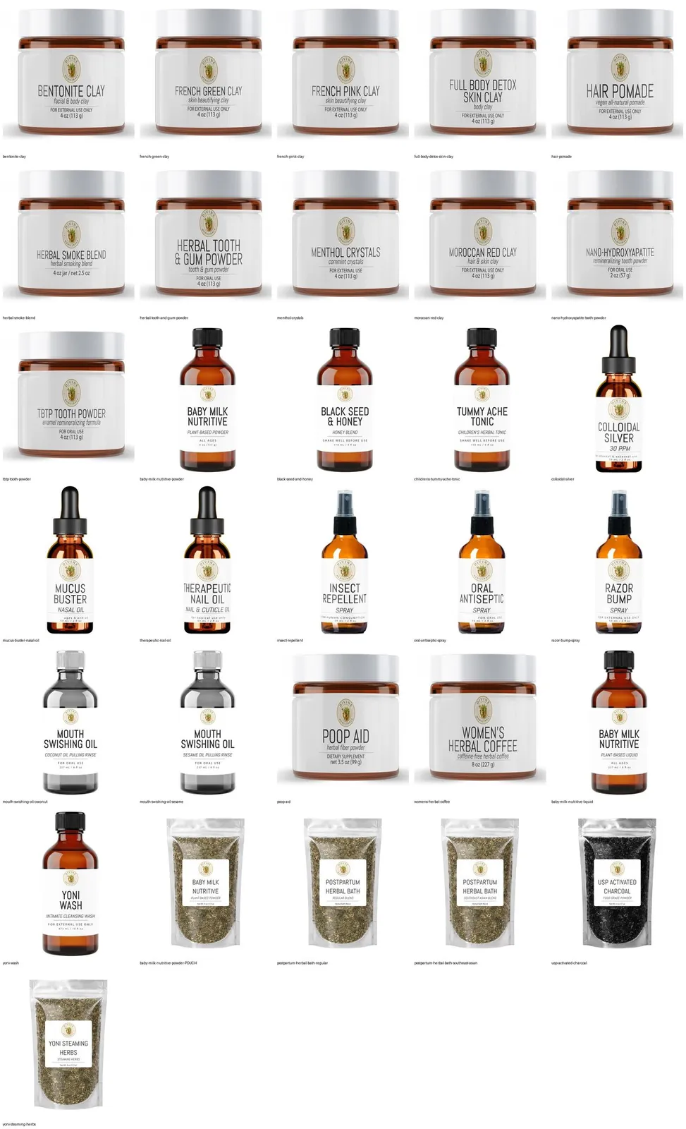 Every mockup of the new line on one sheet