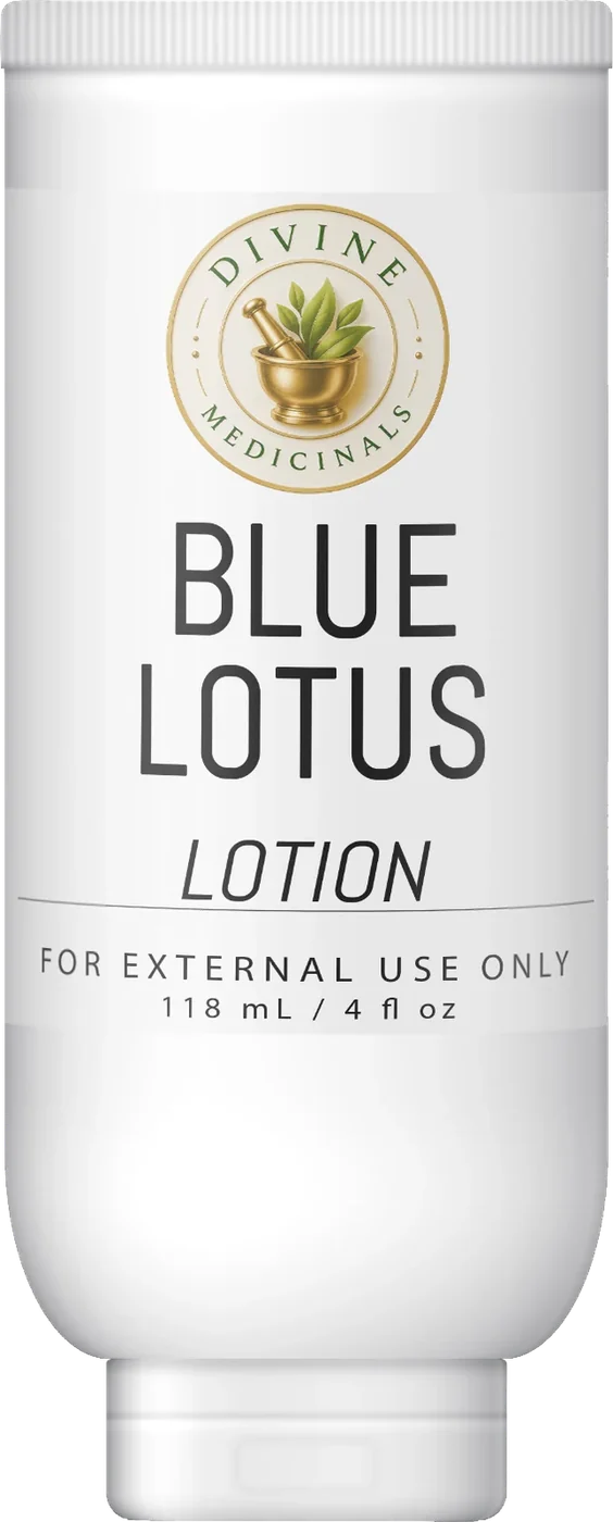 Blue Lotus lotion bottle mockup