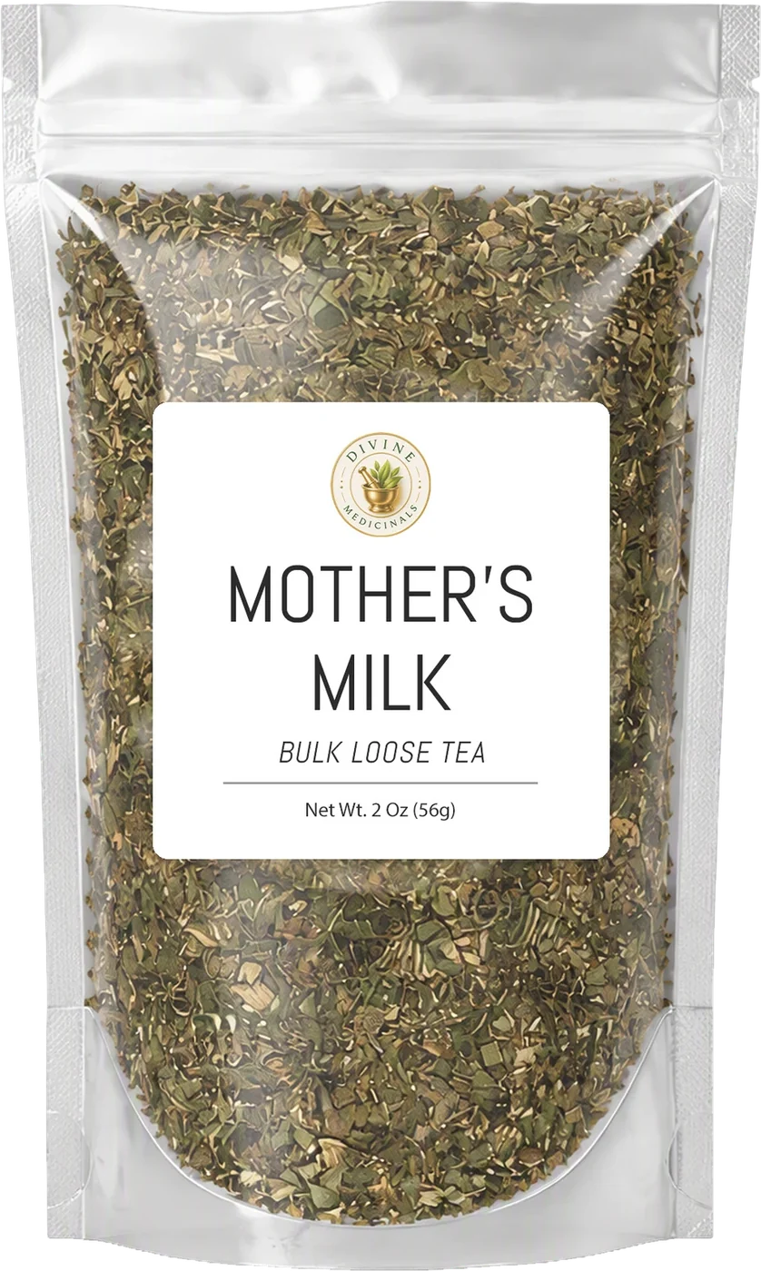 Mother’s Milk loose tea pouch mockup