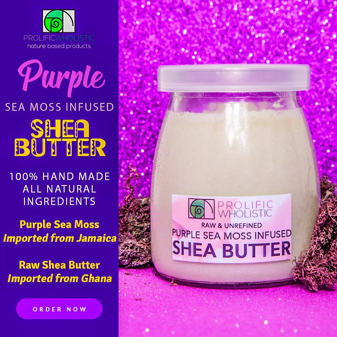 Purple Sea Moss Shea Butter Instagram Ads, Prolific Wholistic (2 of 2)