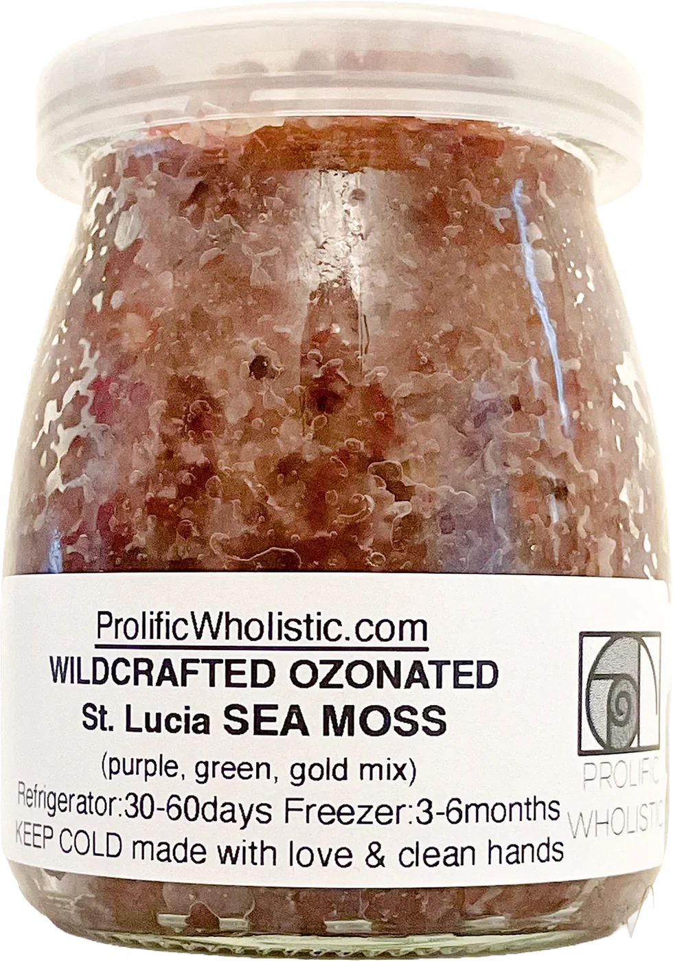 Sea Moss Gel and Oil Labels, Prolific Wholistic (2 of 3)