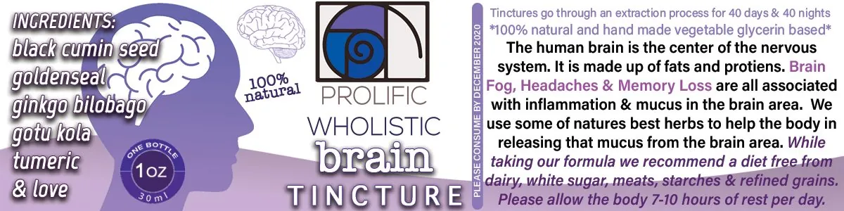 Tincture Labels, Prolific Wholistic (1 of 2)
