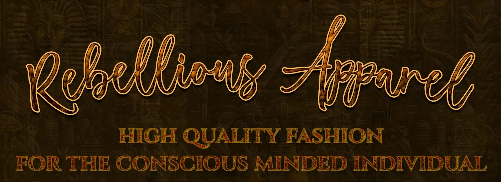 Web banner: the copper script wordmark and the tagline