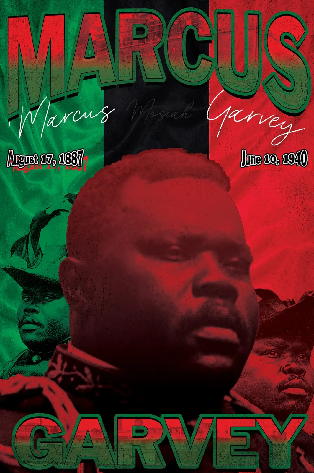 Marcus Garvey portrait tee