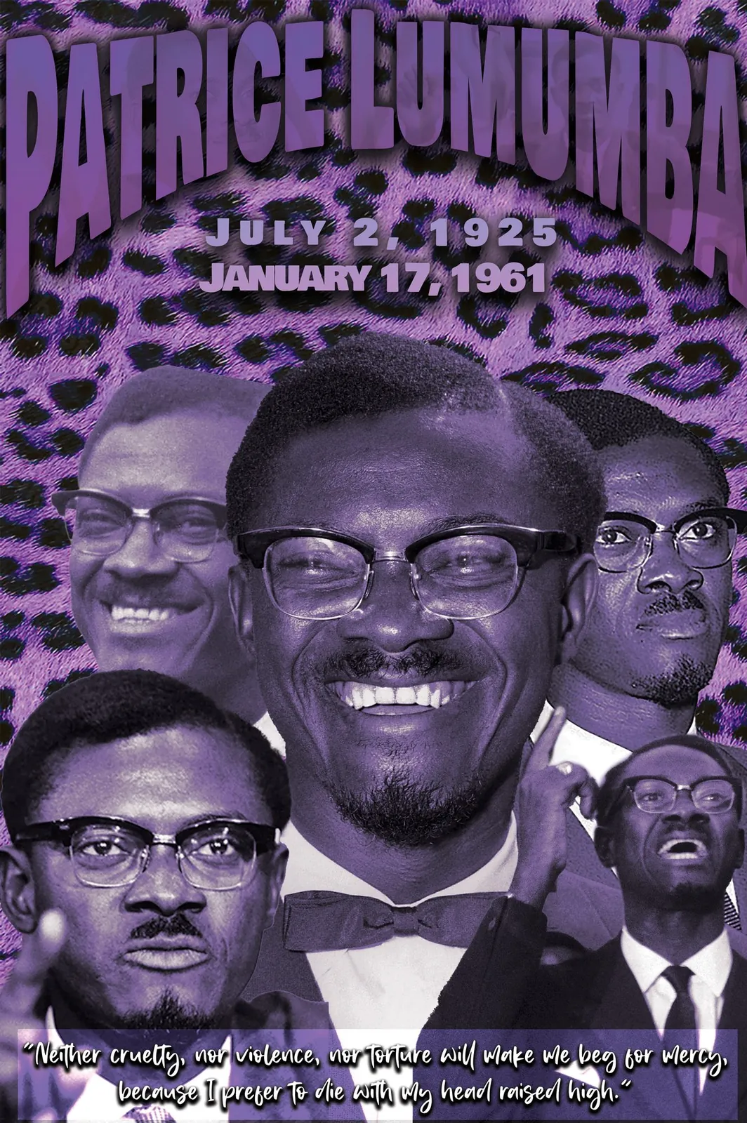Patrice Lumumba portrait tee
