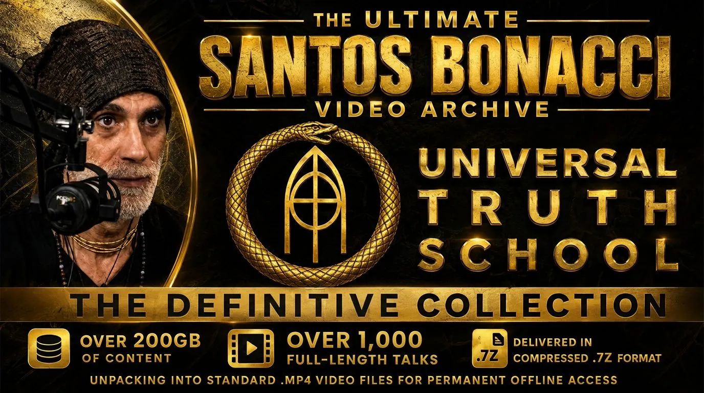 The Ultimate Santos Bonacci Video Archive product cover in black and gold