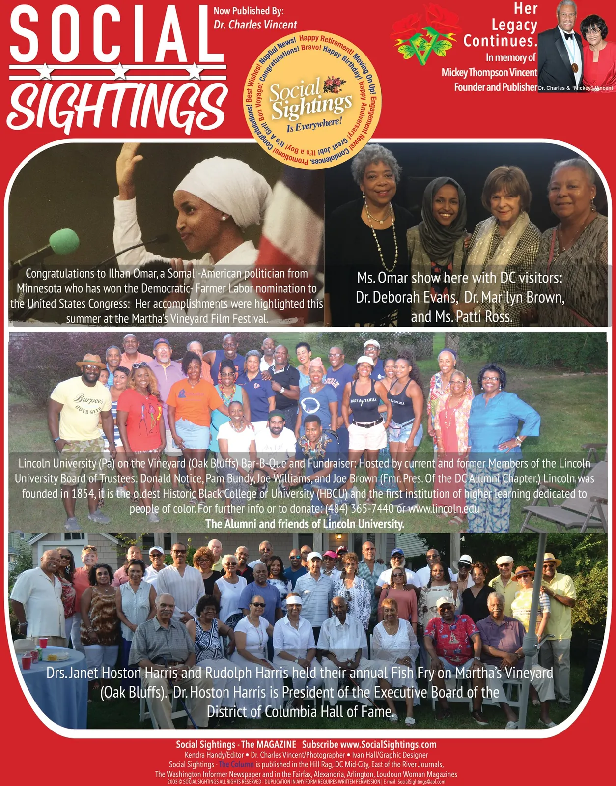 Social Sightings: Lincoln University on the Vineyard, The Washington Informer