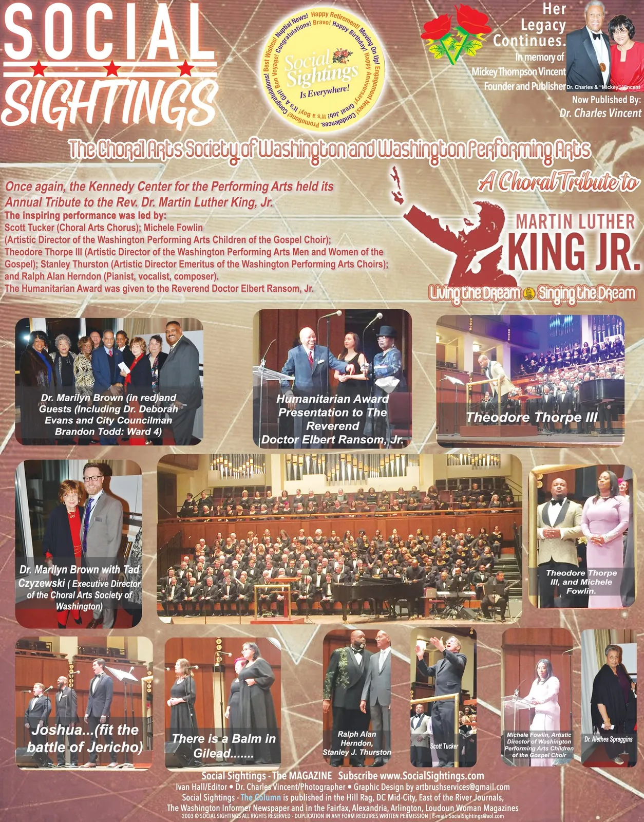 Social Sightings Society Pages, The Washington Informer