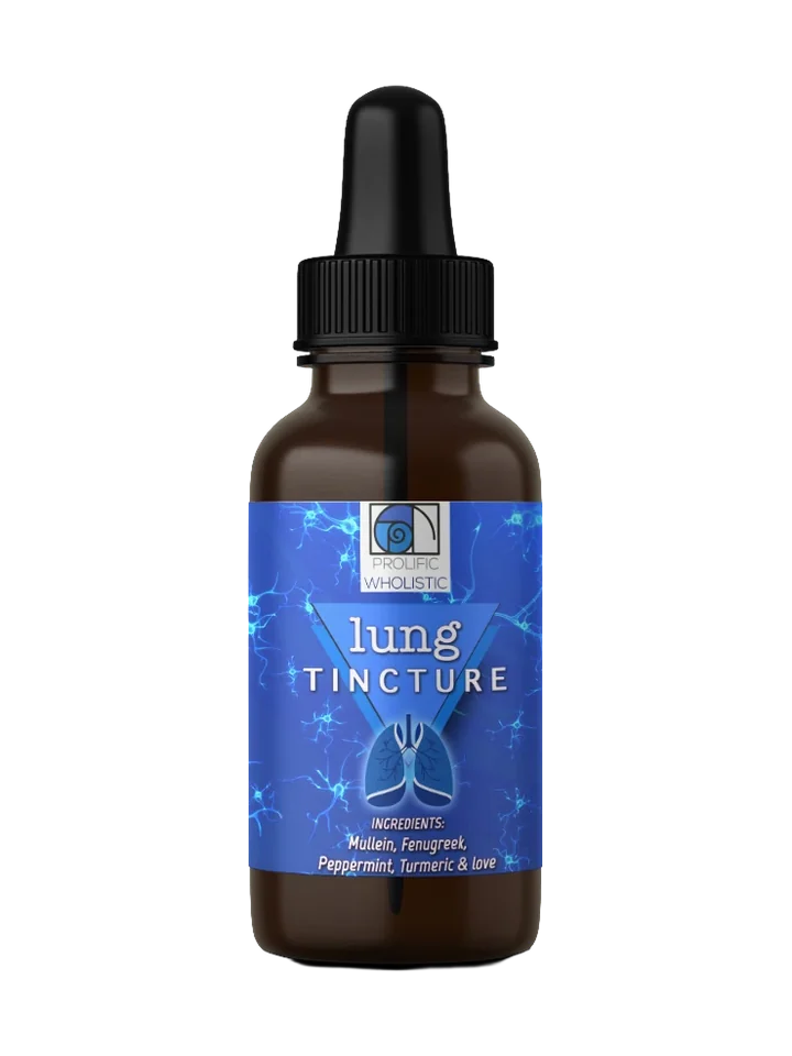 Prolific Wholistic lung tincture bottle