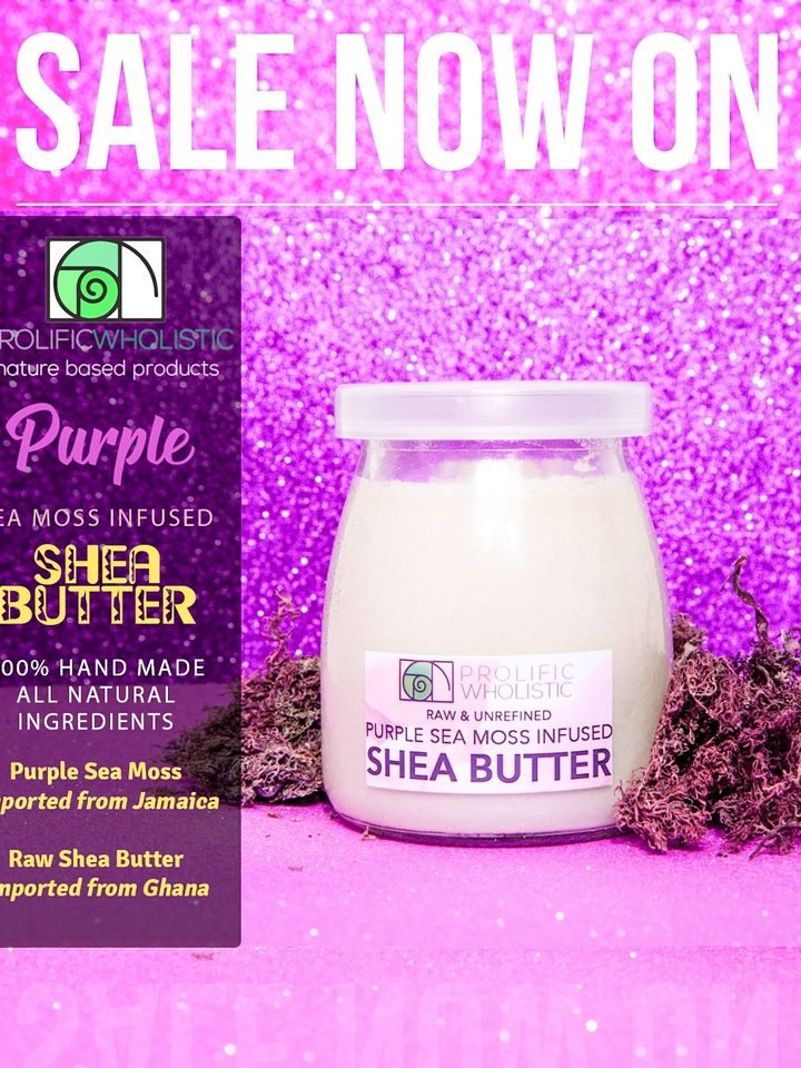 Purple sea moss shea butter ad